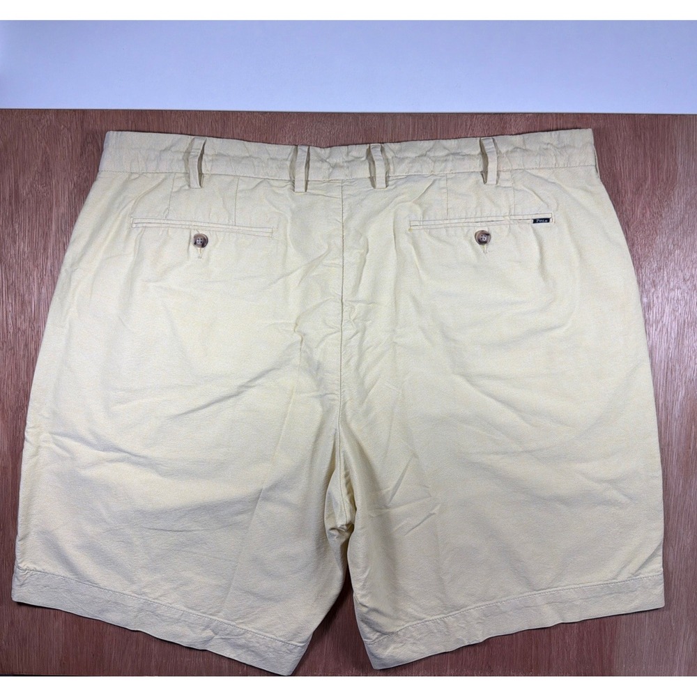 Polo Ralph Lauren Chino Shorts Yellow 9 Inseam Casual Classic Fit Mens 40